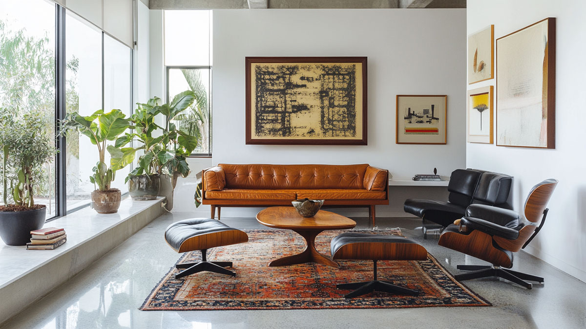 Scandinavian living room mood board